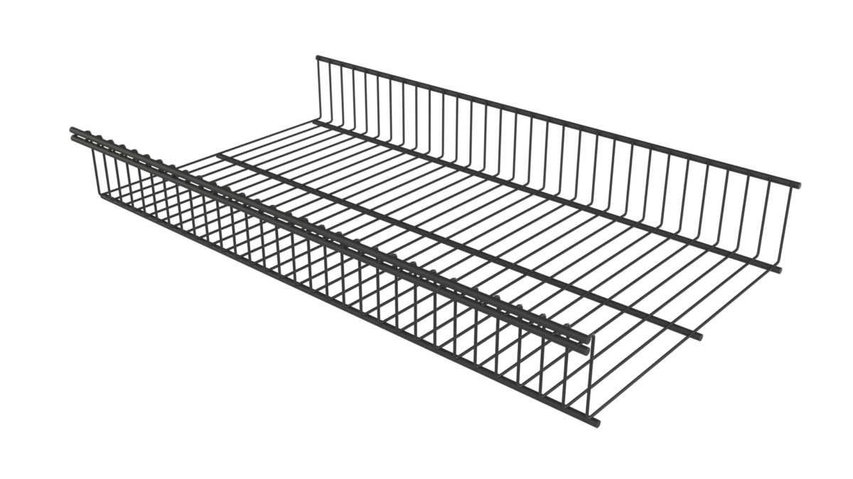 Корзина стационарная 603*340*85 черная
